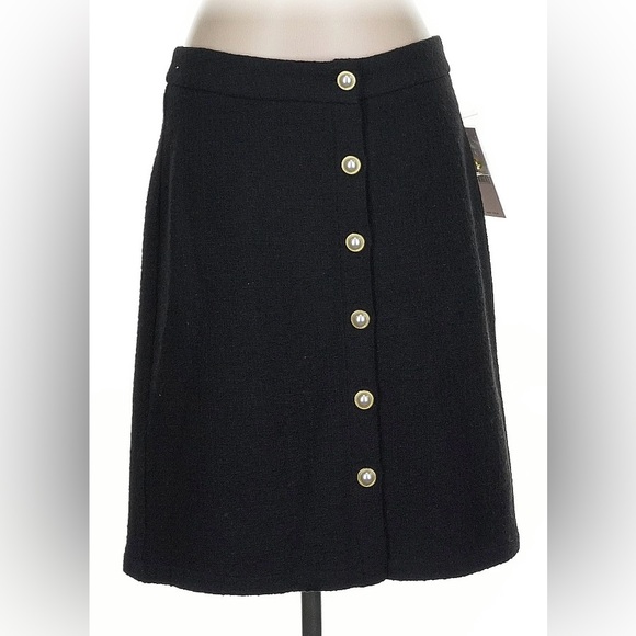 Nanette Lepore Dresses & Skirts - NWT NANETTE Nanette Lepore Black Button Down Skirt